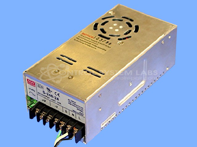 Fan Cooled 24VDC 10Amp Power Supply