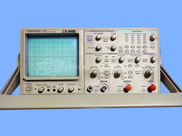 Kenwood CS-5405 100MHZ 3-Channel Oscilloscope | Control Kenwood CS-5405 100MHZ 3-Channel Oscilloscope | Control