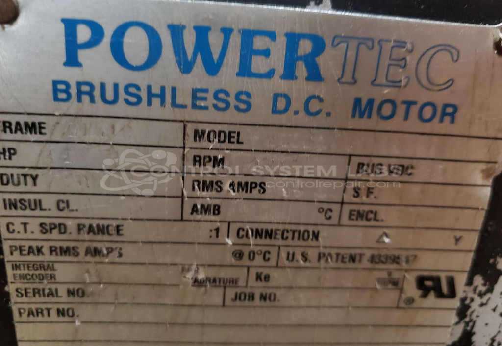10HP/RPM1750 Brushless DC Motor Control