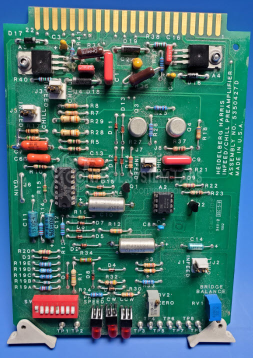 Infeed/Chill Preamplifier Board