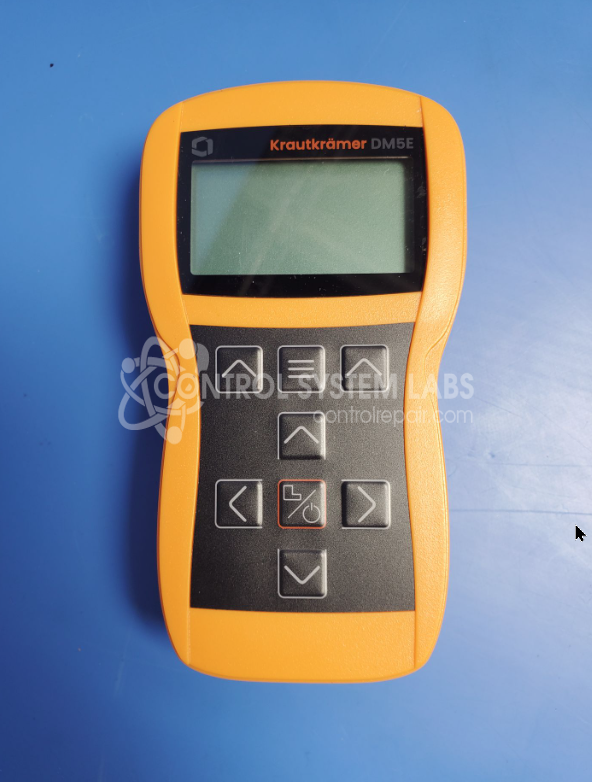 Ultrasonic Thickness Gauge Set: DM5E, 7.5 mHz probe, 5 mHz probe w/Cable, case, gel, and blocks