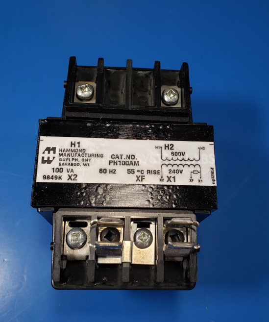 Transformer 2-Pole 100VA Pri 600V Sec 240V 60Hz
