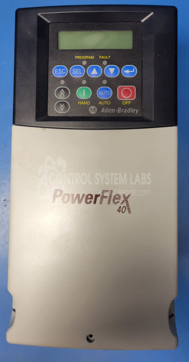 Powerflex40 7.5kW 10 HP 3 Phase 380-480v 48-63 Hz 18.4A In, 0-460VAC 3 Phase 0-460Hz 17A Out