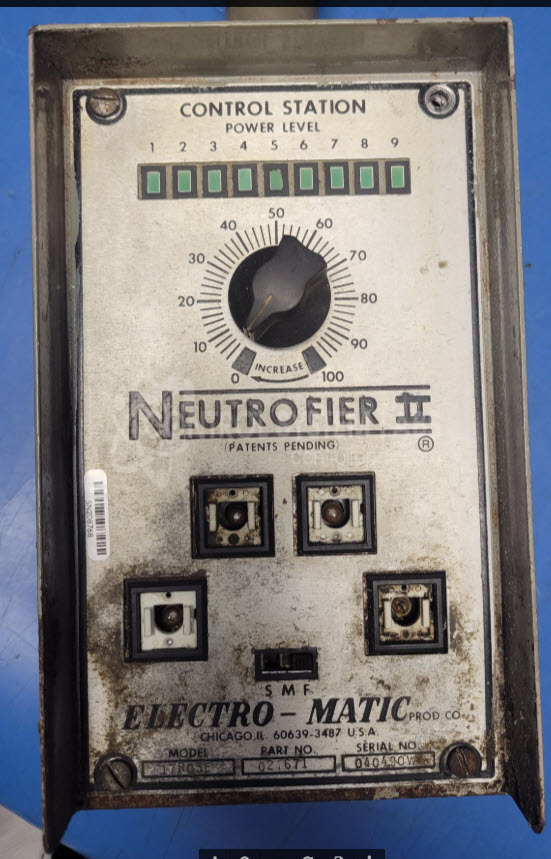 Neutreofier II Electromagnetic Chuck Control Station