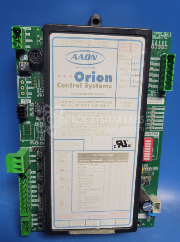 Repair or Rebuilt AAON OE332-23P-VCMX-MOD-A Control Board | Control ...