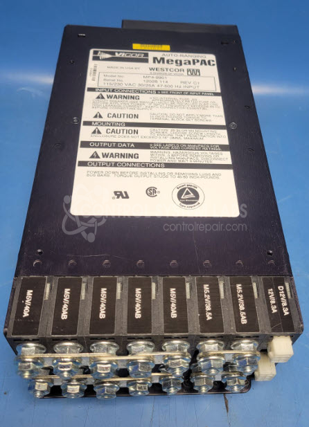 MegaPAC Power Supply 115/230 VAC 30/25 A 47-500 Hz Input, 5, 5.2 &amp; 12 VDC Output,