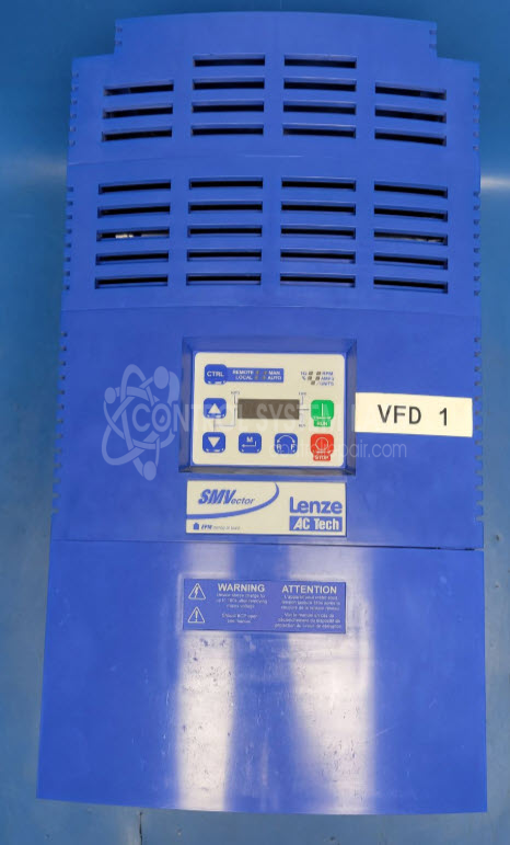 SMVector 50 Hp AC Drive, 400/480 VAC 3 Ph 85/74 A 50/60Hz In, 0-400/460VAC 75/65A 0-500 Hz Out