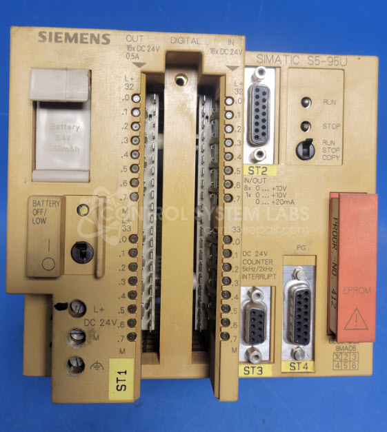 Simatic S5-95 CPU PLC Module w/Memory Module 6ES5 375-ILA21