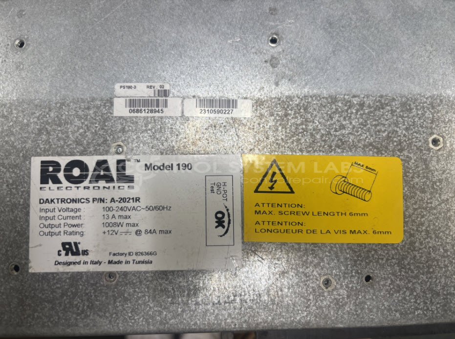 12V 48A 1008W POWER SUPPLY 100-240VAC