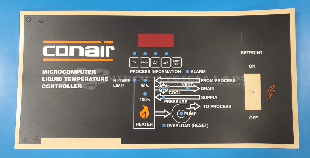 Conair Temp controller Membrane Overlay