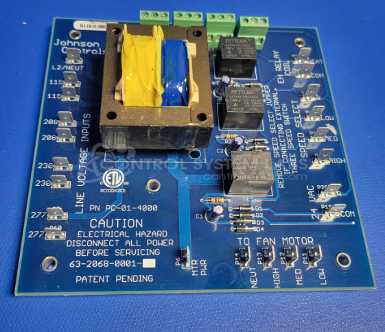 FAN COIL RELAY BOARD