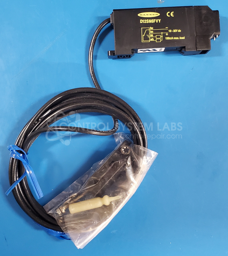 D12 Series DIN Rail High Power Fiber Optic Sensor