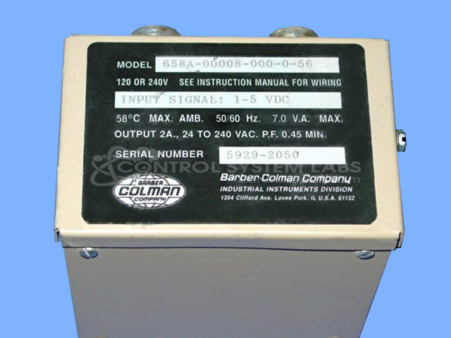 658A Actuator Control Input 2-12MA