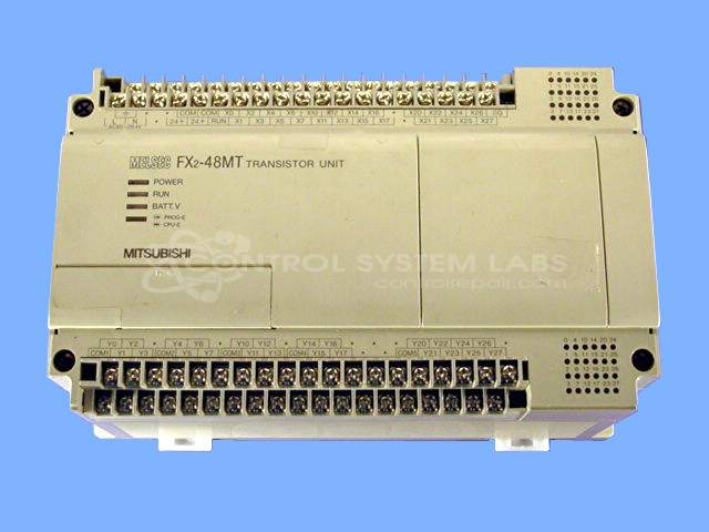 Mitsubishi FX2-48MT FX MELSEC PLC Base Unit (Trans | Control System Labs