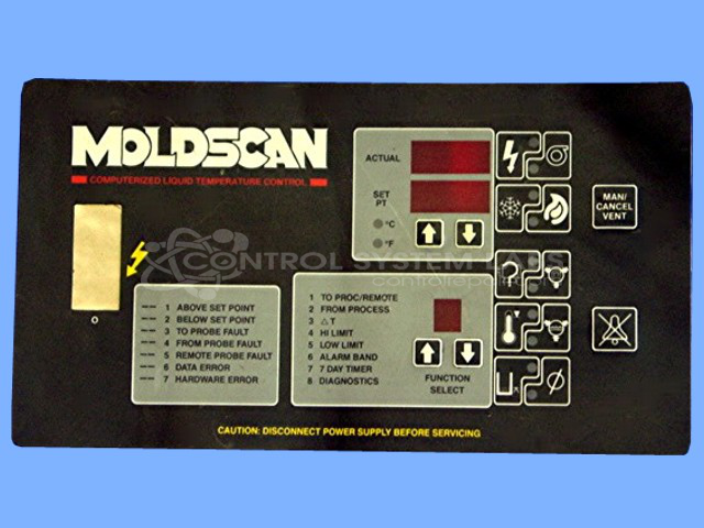 Moldscan Control Front Panel Overlay