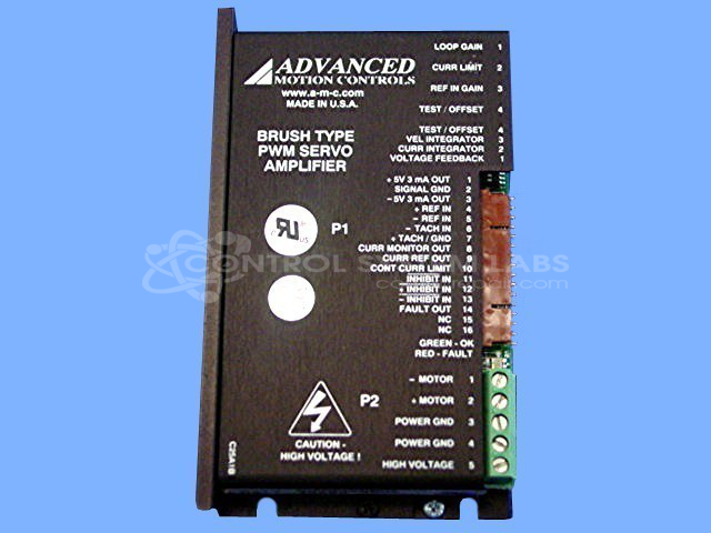 Brush-Type PWM Servo Amplifier