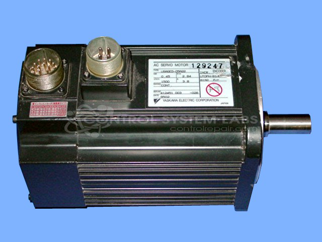 Yaskawa USAGED-05A22 W/UTOPH-81AVF Servo Motor with Encoder Yaskawa USAGED-05A22 W/UTOPH-81AVF Servo Motor with Encoder