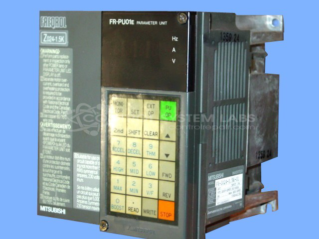 Mitsubishi FR-Z024-1.5K-UL W/KEYPAD Freqrol-Z024 3 Phase Mitsubishi FR-Z024-1.5K-UL W/KEYPAD Freqrol-Z024 3 Phase