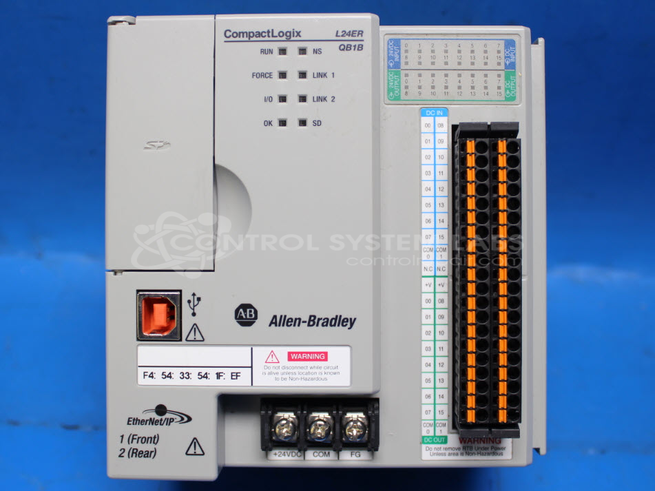 Allen Bradley 1769-L24ER-QB1B CompactLogix 5370 L2 Controlle | Control ...