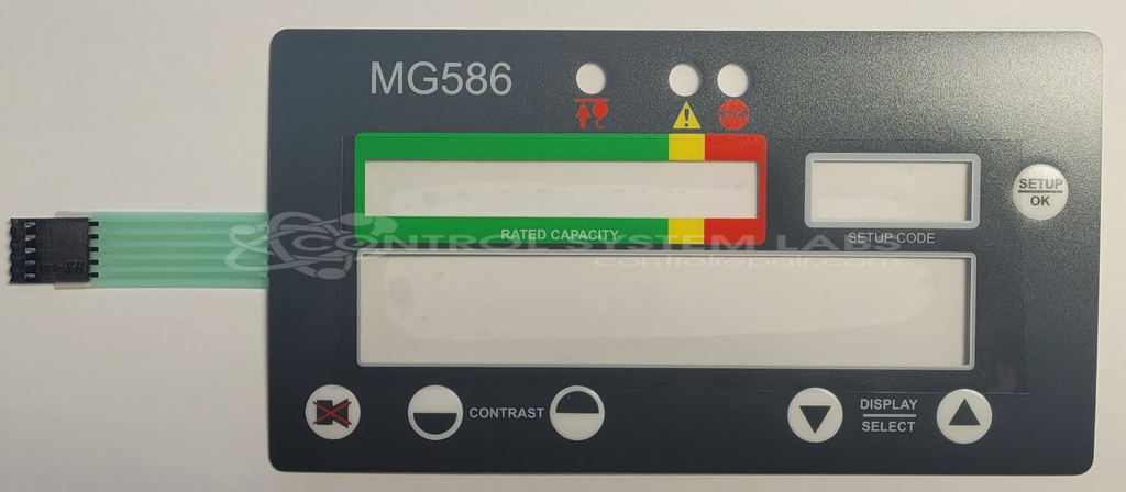 Membrane Switch Overlay MG586 Display [Greer P450603]