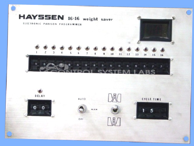 Weight Saver Parison Control