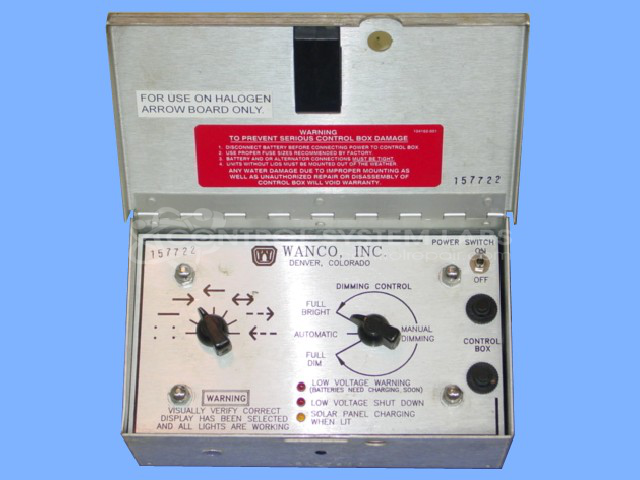 Arrow Board Controller, 7 Pattern,  Halogen 11 Pin Solar