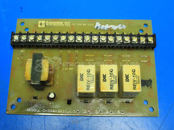 Repair or Rebuilt Dynamic Air C-324-101 Relay Board | Control System Labs