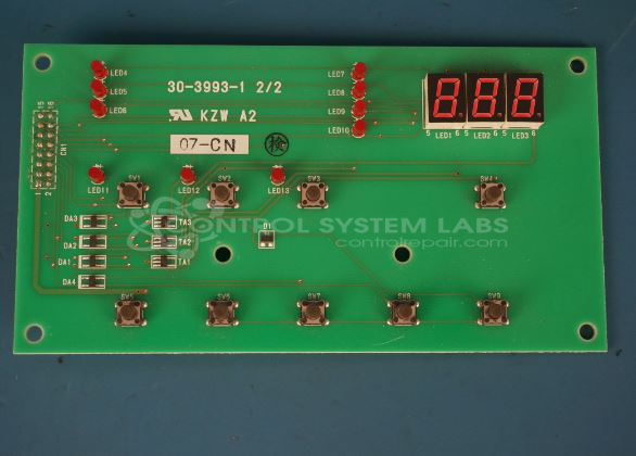 Operator Interface 3 Digits 10 Indicators 9 Buttons